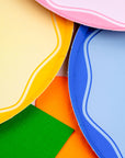 Blue Color Block Dinner Paper Plates