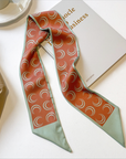 Silk Twilly Scarf Neck Scarf for Handbag Accessory Women