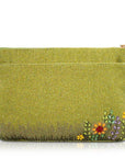 Day In The Park Floral Beaded Crossbody Handbag