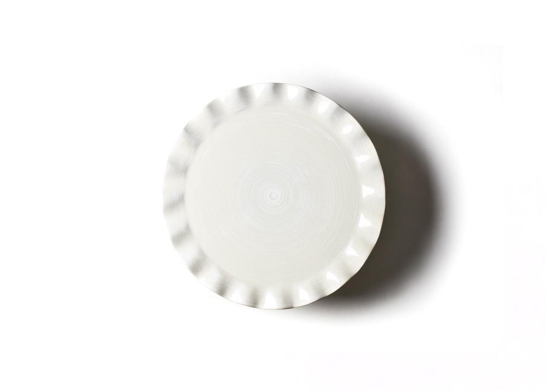 Signature White Ruffle Large Cake Stand