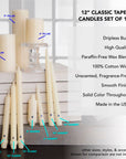 Colonial Red Classic Taper Candles