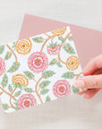 Coral Peony Notecards