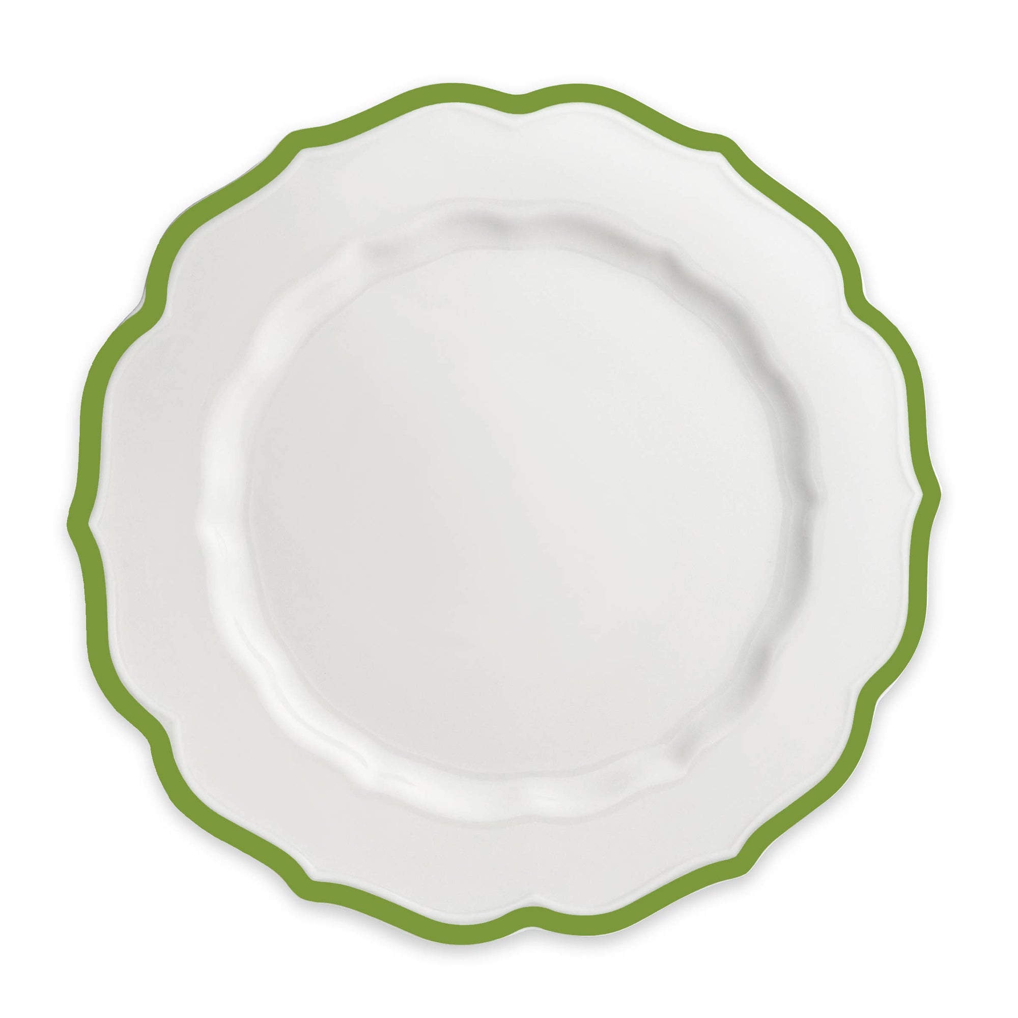 Stella Scalloped Verde Dinner Plate