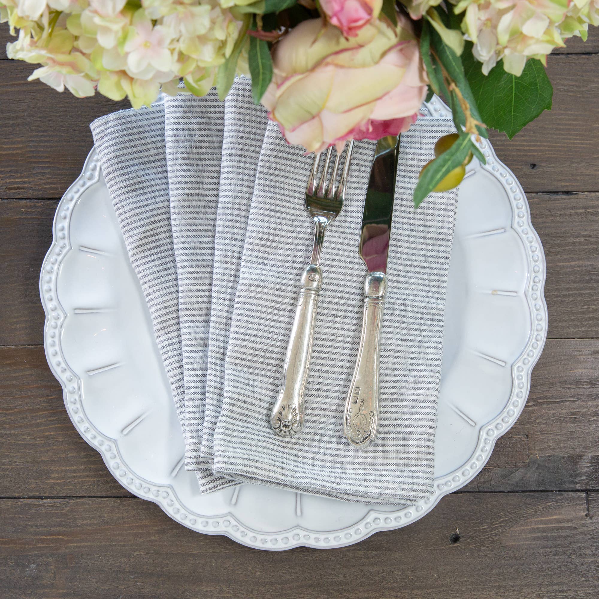 Washed Linen Napkin Set of 4 - New Color: Evergreen