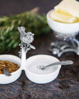 Song Bird Dbl Salt Cellar