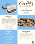 Griff's Coffee Toffee - 7oz Dark Chocolate Toffee