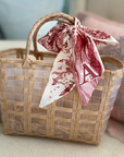 Initial Silk Scarf – Personalized Gift Accent for Her: J