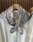 100% Premier Silk Square Scarf – Elegant Fashion Accessory
: Harvest Garden