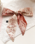 Initial Silk Scarf – Personalized Gift Accent for Her: M
