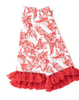Nutcracker Toile Tassel Kitchen Towel Set