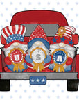 Gnome's Truck Cocktail Napkins - Patriotic Napkins