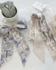 Initial Silk Scarf – Personalized Gift Accent for Her: J
