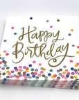 Birthday Cocktail Napkins | Happy Birthday (Script) - 20ct