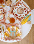 Gobble Turkey Shaped Paper Plates