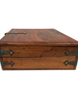Colonial Distressed Wood Antique Writing Box