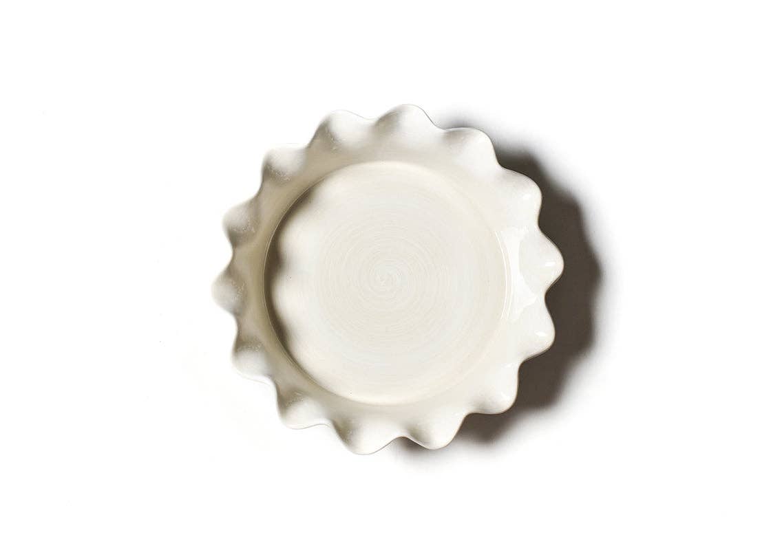 Signature White 9 Ruffle Pie Dish