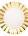 Dinner Plate Gold & White, 8 pkg