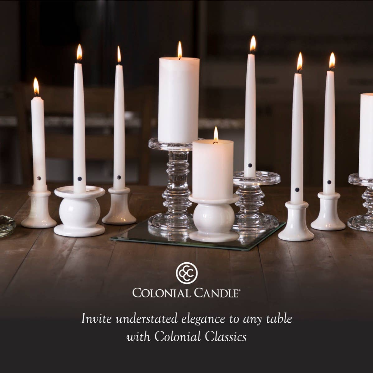 Colonial Candle Classic Taper-Unscented-12in-Limoncello