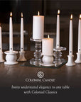 Colonial Candle Classic Taper-Unscented-12in-Limoncello