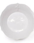 Cross Embossed Serving Bowl White 11"