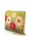 Day In The Park Floral Beaded Crossbody Handbag