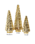 Antiqued Gold Mercury Finish Glass Tree