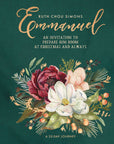 Cover of the book 'Emmanuel' by Ruth Chou Simons, featuring floral designs and text.