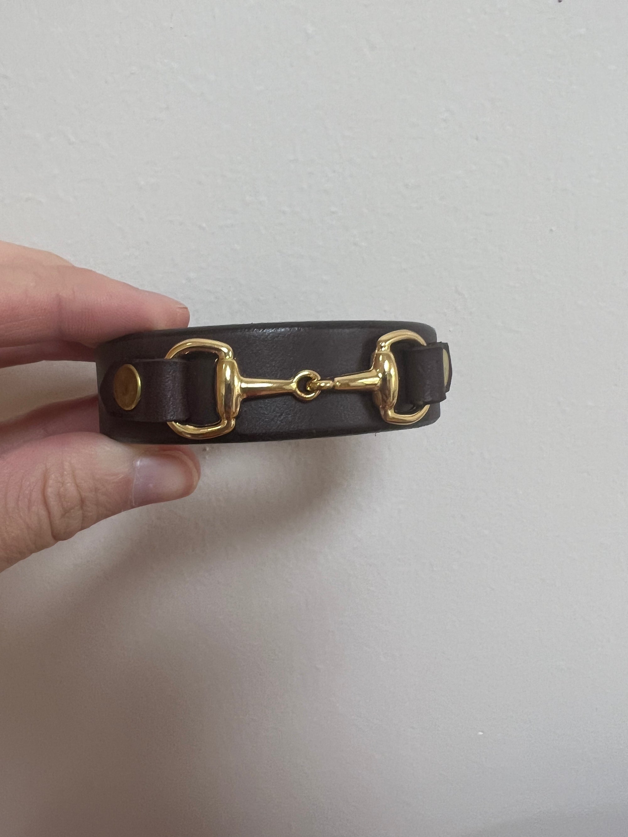 Leather Bit Bracelet