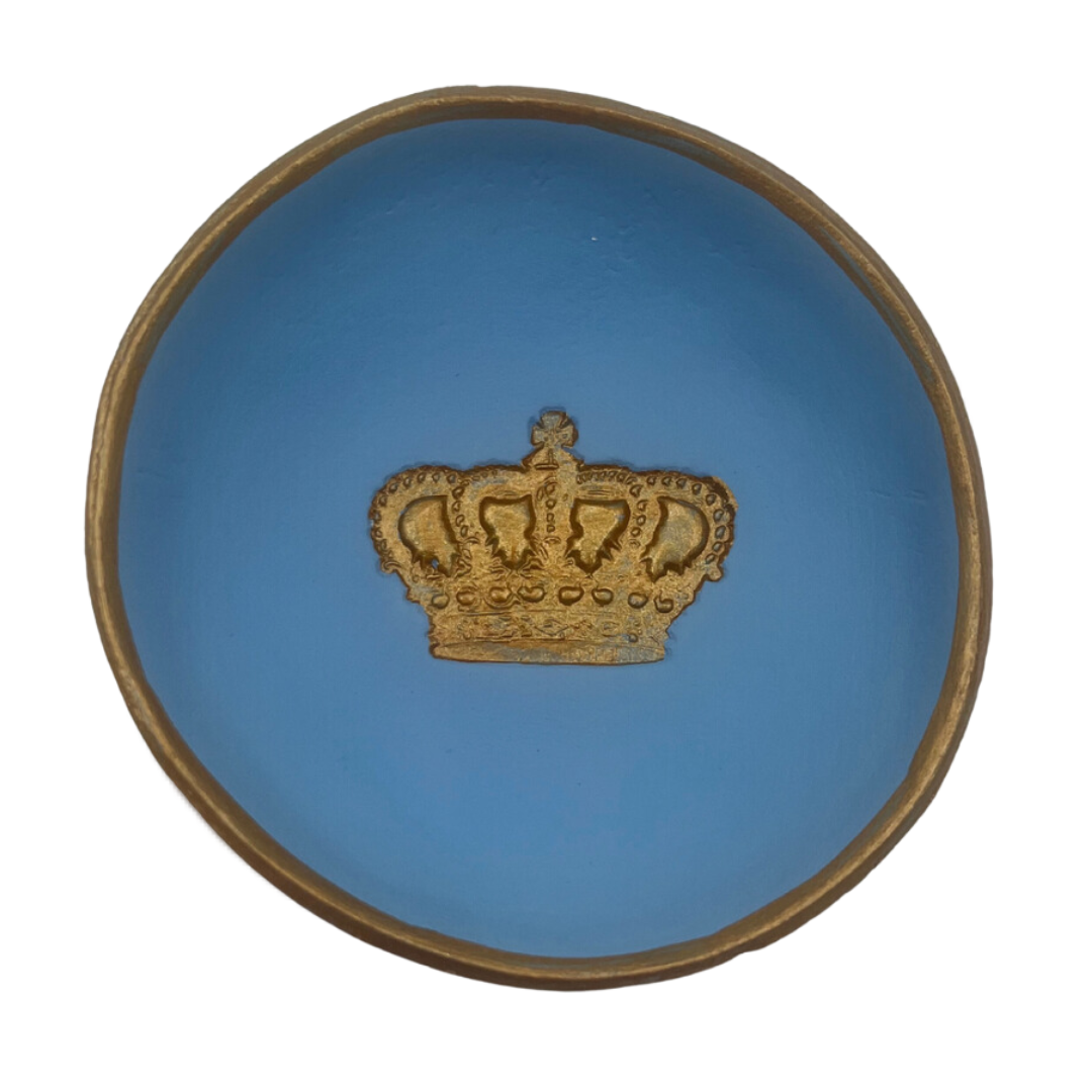 Crown Blessing Bowl in French Blue