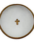 Small Cross Bowl White Background