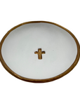 Small Cross Bowl White Background