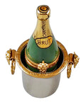 Champagne Bottle in Silver Bucket Box