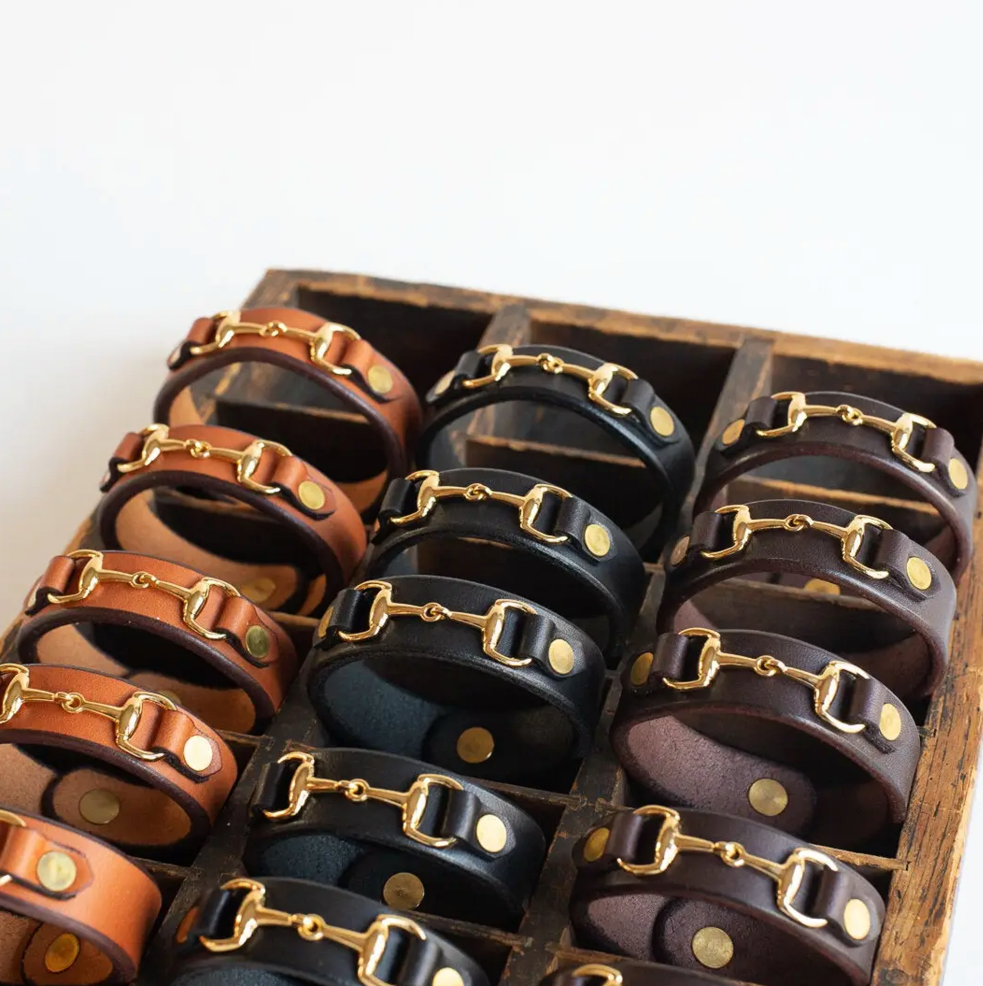 Leather Bit Bracelet
