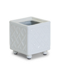 Faux Bamboo Square Flower Arranger