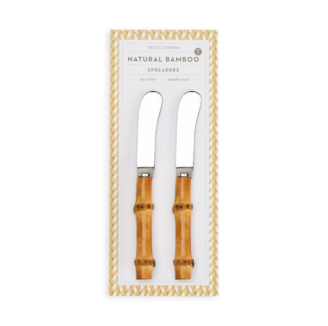 Natural Bamboo Handle Spreaders on Gift Card