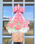 Coral Floral- Door Hanger