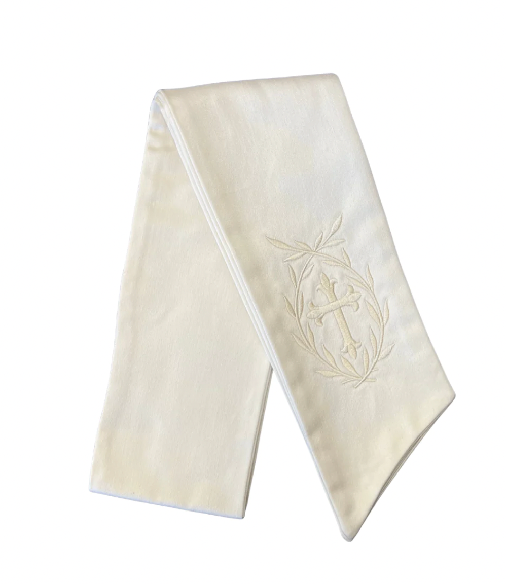 Cross Wreath Sash