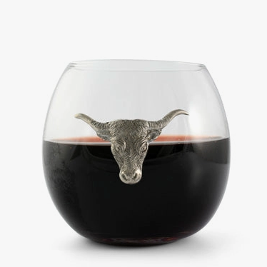 Longhorn Stemless Wine Glass
