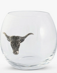 Longhorn Stemless Wine Glass
