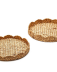 Scalloped Edge Round Tray