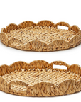 Scalloped Edge Round Tray