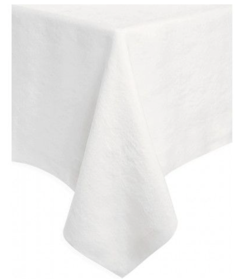 Riviera Pure White Tablecloth