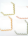 Scallop Paper Cocktail Napkins