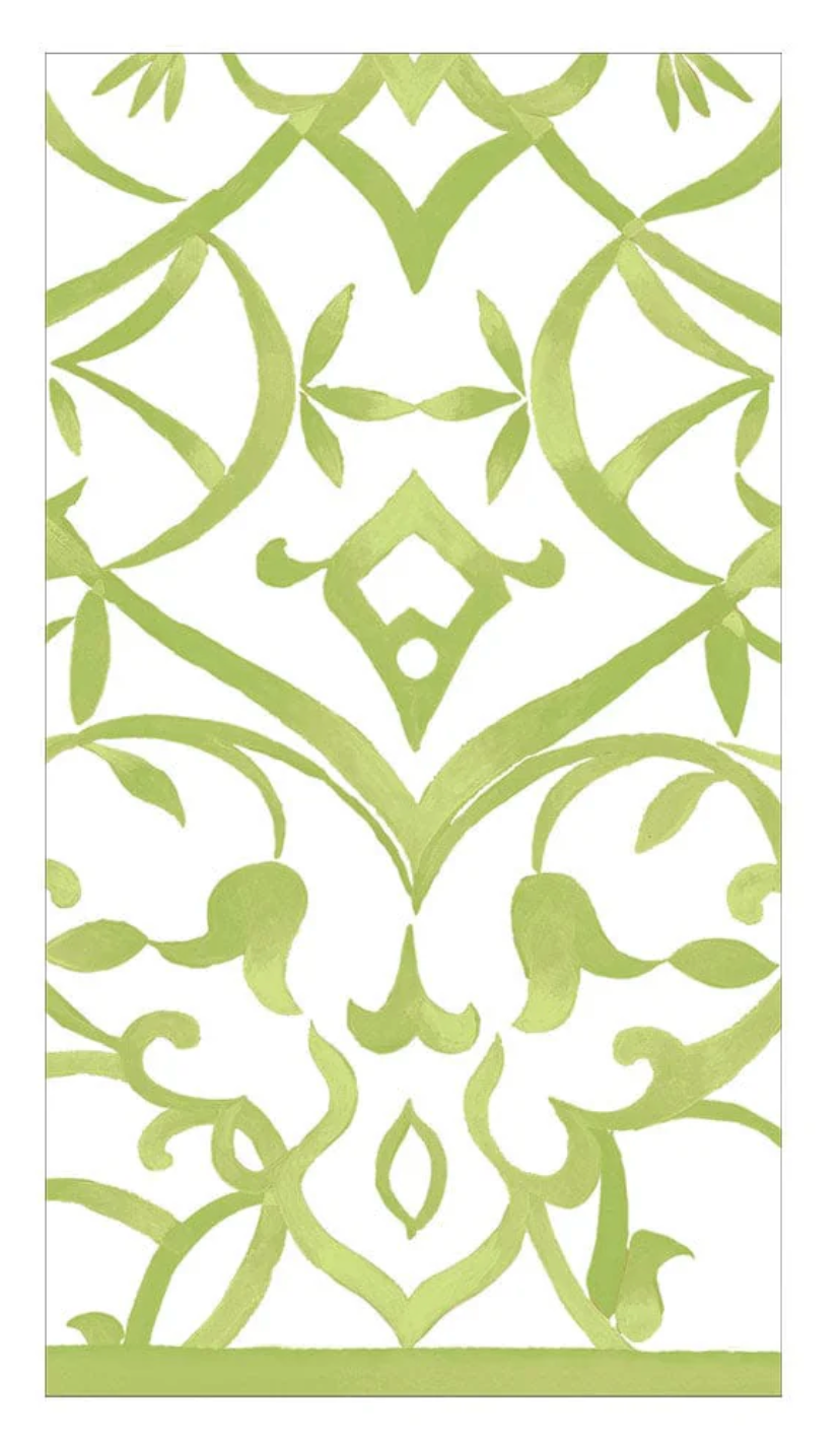 Algarve Ceramic Moss Paper Linen Guest Towel Napkins