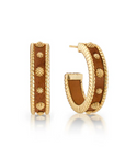 Berry Medium Hoop Earrings - Teak