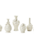 Mini Vases with Sculpted Flowers