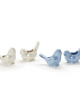 Iridescent Bird Cachepot / Planter, White