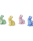 Basket Weave Pattern Easter Bunny with Bow