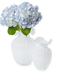 Glass Pearl White Vases