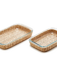 Glass Baking Dish in Removable Basket